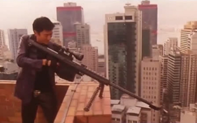 全职杀手 警察围捕亚洲第一杀手 华仔一支巴雷特狙击枪解决警方
