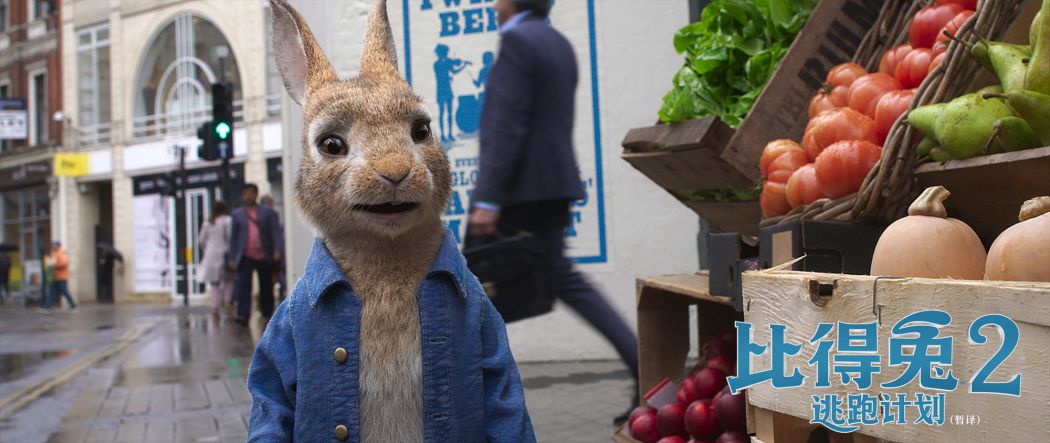 《比得兔2：逃跑计划》曝预告 超级萌兔开启城市冒险