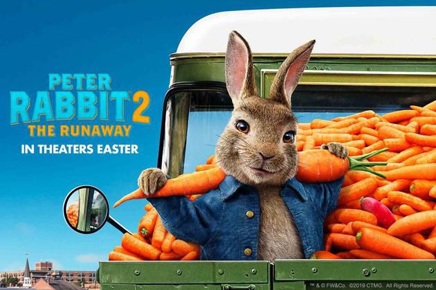 《比得兔2》因疫情欧美推迟上映 延至8月