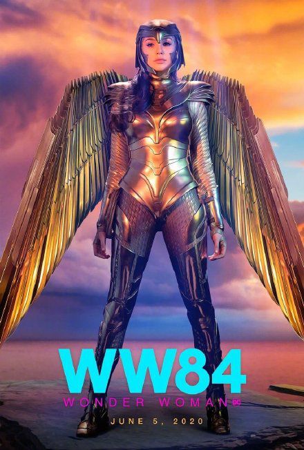《神奇女侠2》最新海报曝光 盖尔·加朵穿黄金战甲流光溢彩