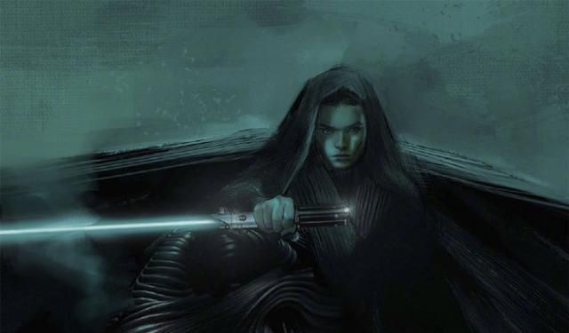 《星战9》概念图曝光 身着黑衣手持激光剑Rey目光坚定