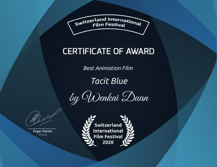 《沉默之蓝：序》斩获瑞士国际电影节最佳动画片大奖