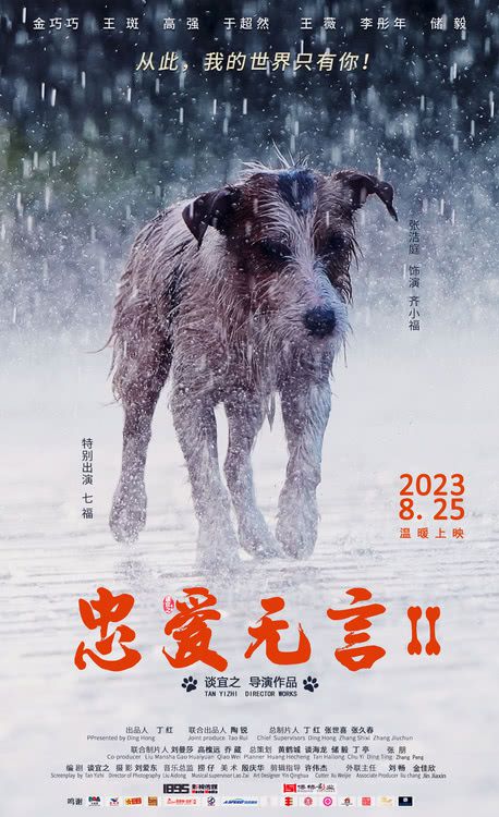 电影《忠爱无言2》正式确定于8月25日全国上映